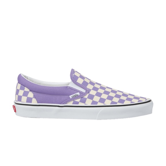 Vans Classic Slip-On Checkerboard Chalk Violet/True White MENS